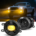 Faros antiniebla LED amarillos OFFROAD GAMERS para Toyota Tacoma 2016-2023, 4Runner 2014-2023, Tundra 2014-2019 - Luces de conducción redondas ámbar, homologadas por el DOT, reemplazo OEM Plug & Play (1 par)