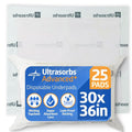 Protectores Absorbentes Medline Extrasorbs Drypad 30x36" | Transpirables Desechables | Paquete de 25 Unidades | Cuidado Médico y Personal | 25 Unidades