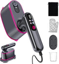 Vaporizador de Viaje para Ropa 2 en 1 Plancha y Vapor | 4 Modos Pantalla LCD 1200W Calentamiento en 15s Tanque 180ml (100-120V)