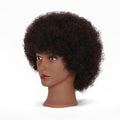 Hairingrid Cabeza de Maniquí Afroamericana 100% Cabello Humano | Práctica de Peinado y Trenzado
