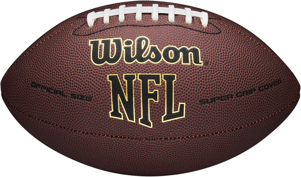 Wilson NFL Super Grip Composite Football - Official Size, Brown