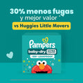 Pampers Baby-Dry - Pañales desechables, talla 1, 120 unidades