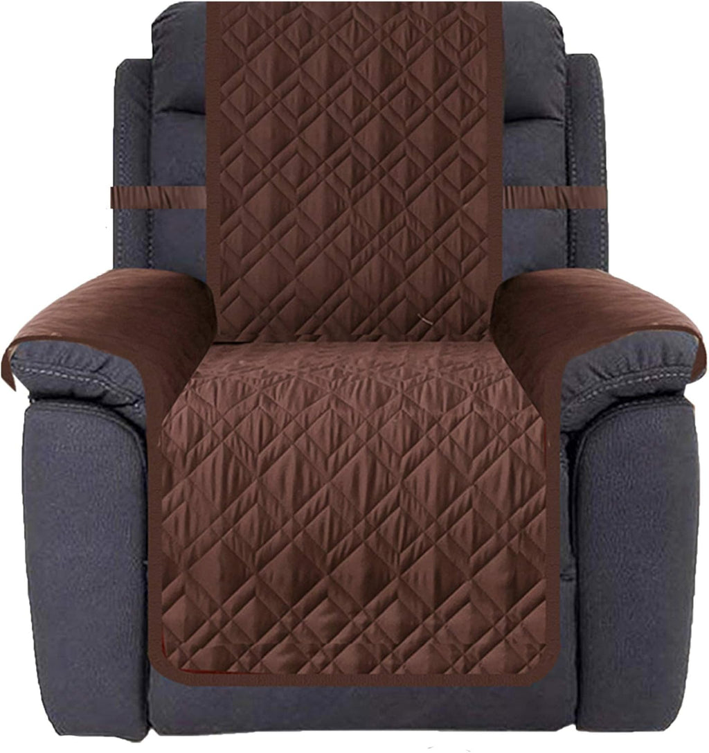 Funda Impermeable Antideslizante Ameritex para Sillón Reclinable 23 Pulgadas Color Chocolate - Protección para Mascotas y Niños