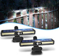sunlight encounter Clip On Solar Motion Lights Outdoor Waterproof, 2 Pack Motion Sensor Outdoor Lights with 36 LEDs, 6000K, Portable Solar Powered Security Light for Fence Garage Camping(Black)