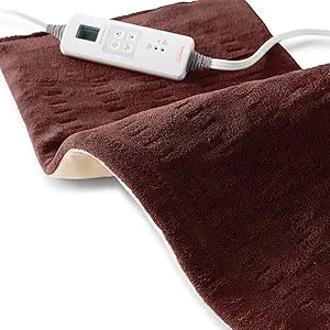 Almohadilla Térmica XL Sunbeam para Espalda, Cuello y Hombros — 12x24'', 6 Niveles de Calor, Apagado Automático, Lavable — Bordoó