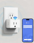 TEEHO G1 Gateway para Cerradura Inteligente con Enchufe Inteligente | Puente WiFi para Control Remoto | Compatible con App KK Home y Alexa