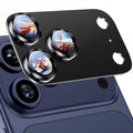 Uyiton Protector de Lente de Cámara para iPhone 17 Pro Max | Vidrio Templado Metálico, Adsorción Fuerte, Compatible con Fundas | Negro Titanio