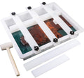 Molde de epoxi Kalinta con divisor ajustable de 15,7 x 7,9 x 2,3 pulgadas, molde de resina grande sin sello, sistema de sujeción integrado, perfecto para principiantes y artistas experimentados, ideal para proyectos creativos de arte con resina. 