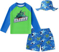 Traje de Bano con Proteccion Solar para Ninos | Manga Larga Rash Guard | Set de Bano Talla 7-8
