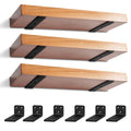 Soportes Flotantes para Estantes de Metal | Set x3 Piezas | Ménsulas para Pared | Sin Tornillos