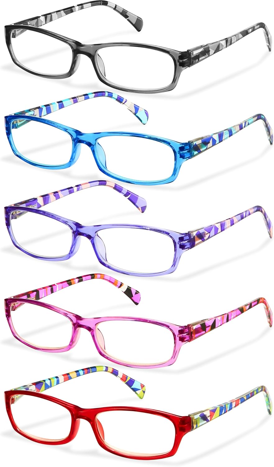 Lentes de Lectura Gaoye 3.25 para Mujer 5 Pack | Bisagra de Resorte con Filtro de Luz Azul Moda