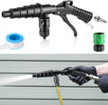 Gulfmew Coolant System Flush Gun, Lever Action Heater Core Flush Kit, Radiator/Cooling System Flusher, Air and Water Combo Flushing Set with Nozzles for 19-40 mm Hoses