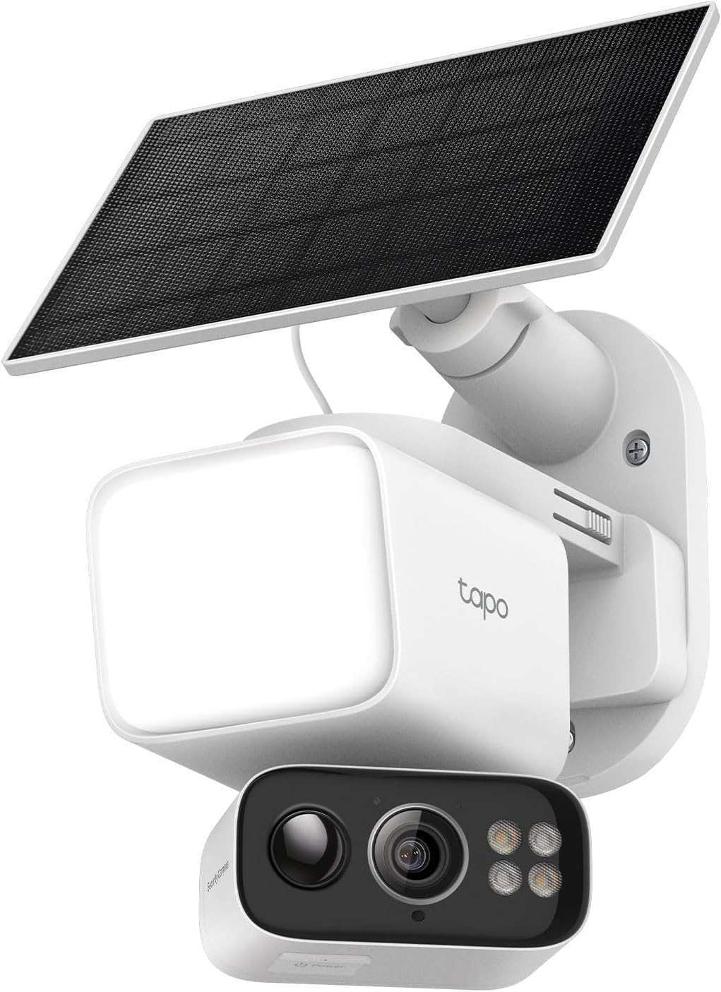 Cámara de seguridad inalámbrica Tapo 2K para exteriores con foco, movimiento horizontal y vertical, batería solar, seguimiento de movimiento con IA de 360°, detección de personas y vehículos, almacenamiento local sin suscripción o nube opcional, kit C615F 