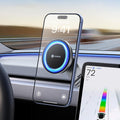 contiene solo 2 piezas Soporte de Telefono VICSEED para Tesla | Iman Ultra Fuerte | Plegable Oculto | Model 3 Model Y | MagSafe | Accesorios