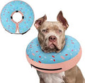 Collar de dona para perro, alternativa a los conos tradicionales o suaves para perros, cono inflable poscirugía para perros pequeños (rosa)