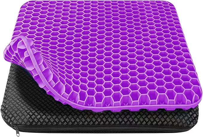 Cojín de Gel Antiescaras para Silla de Oficina – Suave, Cómodo y con Funda Extraíble