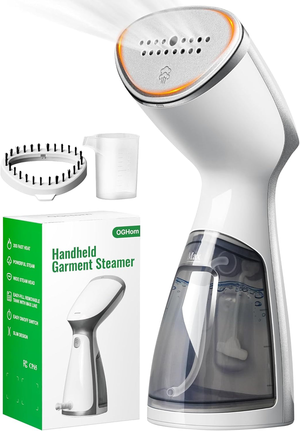 Vaporizador para ropa, removedor de arrugas portátil de mano, vaporizador de tela de 1000 W, vapor penetrante fuerte, para el hogar, oficina