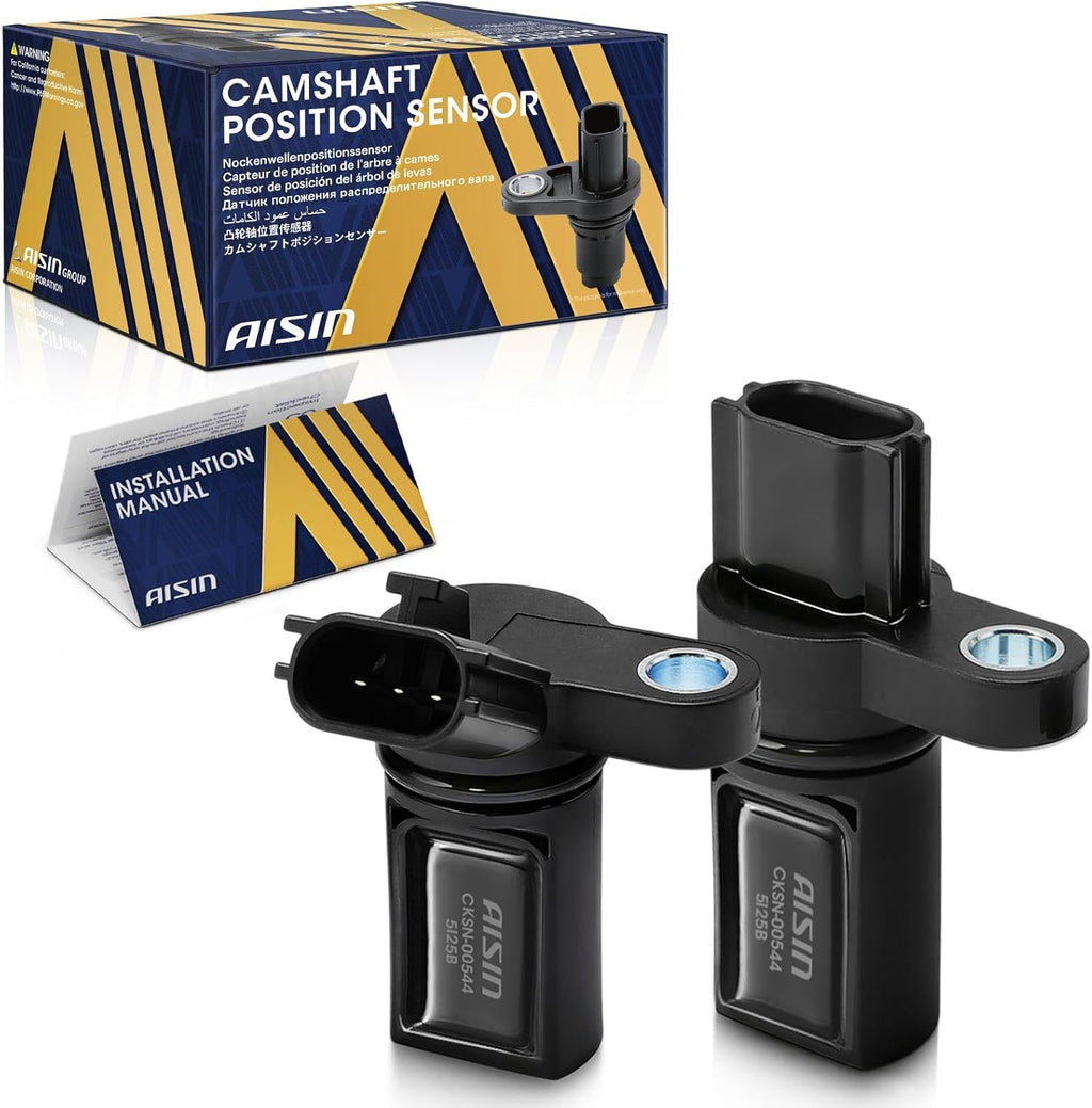 Kit de sensores de posición del árbol de levas AISIN AFTERMARKET CKSN-00544 (izquierdo y derecho) Compatible con Nissan Altima, Frontier, Maxima, Murano, NV1500, Pathfinder, Quest, Xterra, 350Z, Infiniti FX35, G35, I35
