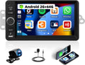 Radio estéreo para coche Android 2G+64G para Chevy Chevrolet Silverado SSR Tahoe 2003-2006, GMC Siera Yukon 2003-2006, Hummer 2003-2006. CarPlay inalámbrico, Android Auto, GPS, pantalla táctil de 7 pulgadas, EQ, SWC, cámara de respaldo. 