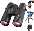 Binoculares Adasion 12x42 HD | Prisma BAK4 | Impermeables IPX7 | Adaptador para Teléfono y Trípode Incluidos