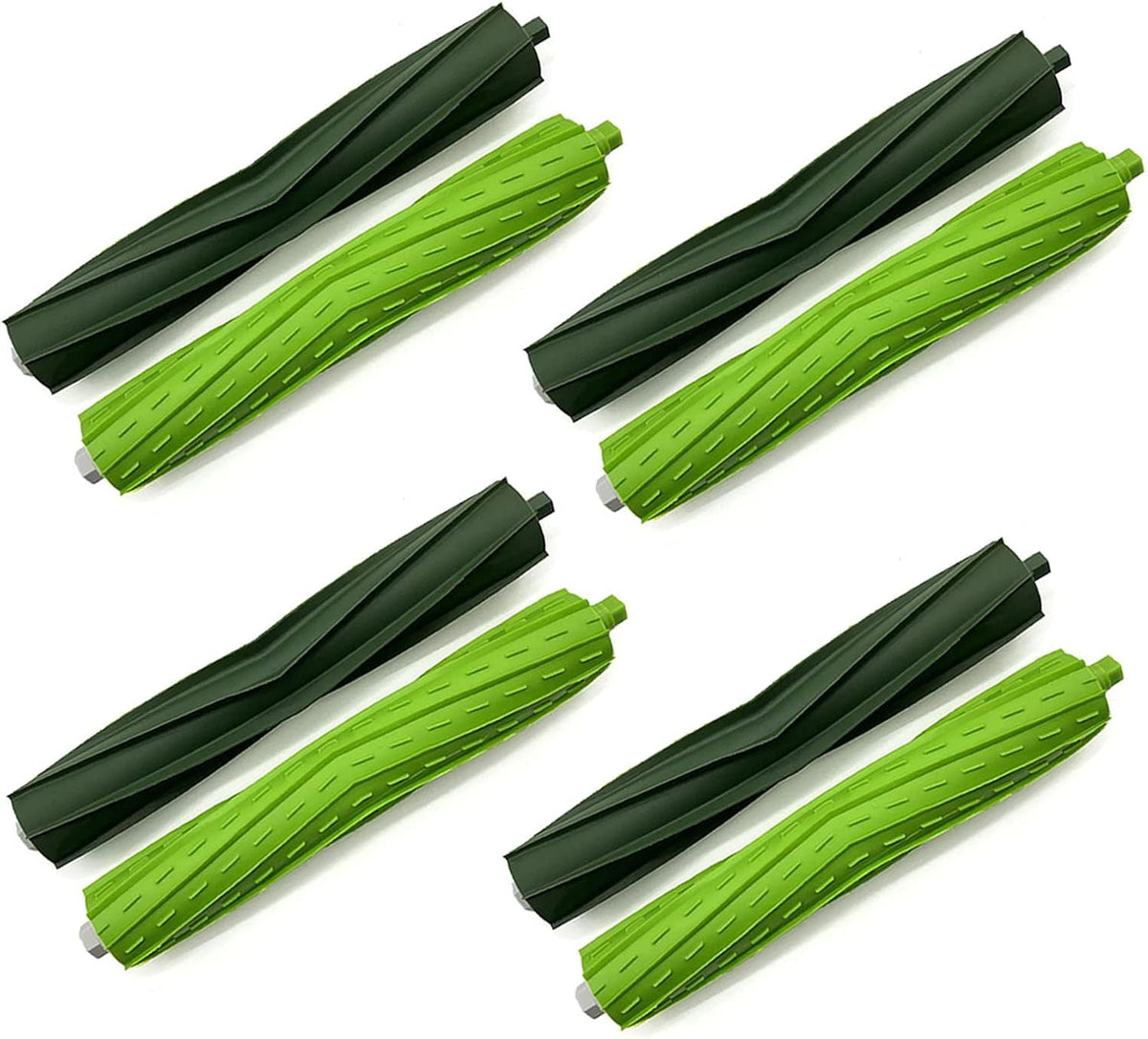 (USADO) Tivcroxs Cepillos de Repuesto para iRobot Roomba Serie i y j | 4 Sets de Rodillos de Goma Multisuperficie para i3, i7, e5, j7, i4, i7+, i5, i6, i8, e6, e7 y más