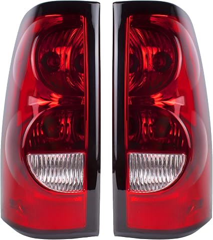 Boine Compatible con Chevy Silverado 1500 2500 3500 2003 2004 2005 2006 Luz Trasera del Lado del Conductor y del Pasajero