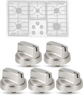 5Pcs Upgraded WB03X29300 Gas Stove Knobs for GE Range Surface Burner Knob, Gas Range Knobs Replacements for JGP3030SL1SS JGP3030SL2SS Cooktop Knob Replace for GE Part Number AP6301265 4585904