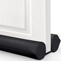 Burlete inferior para puerta Comfyanno - Sello y relleno de huecos para la parte inferior de la puerta - Se adapta a puertas de 76 cm a 91 cm, bloquea el ruido, el sonido, el aire, los insectos y el polvo, fácil de instalar, bloqueo de doble cara, negro