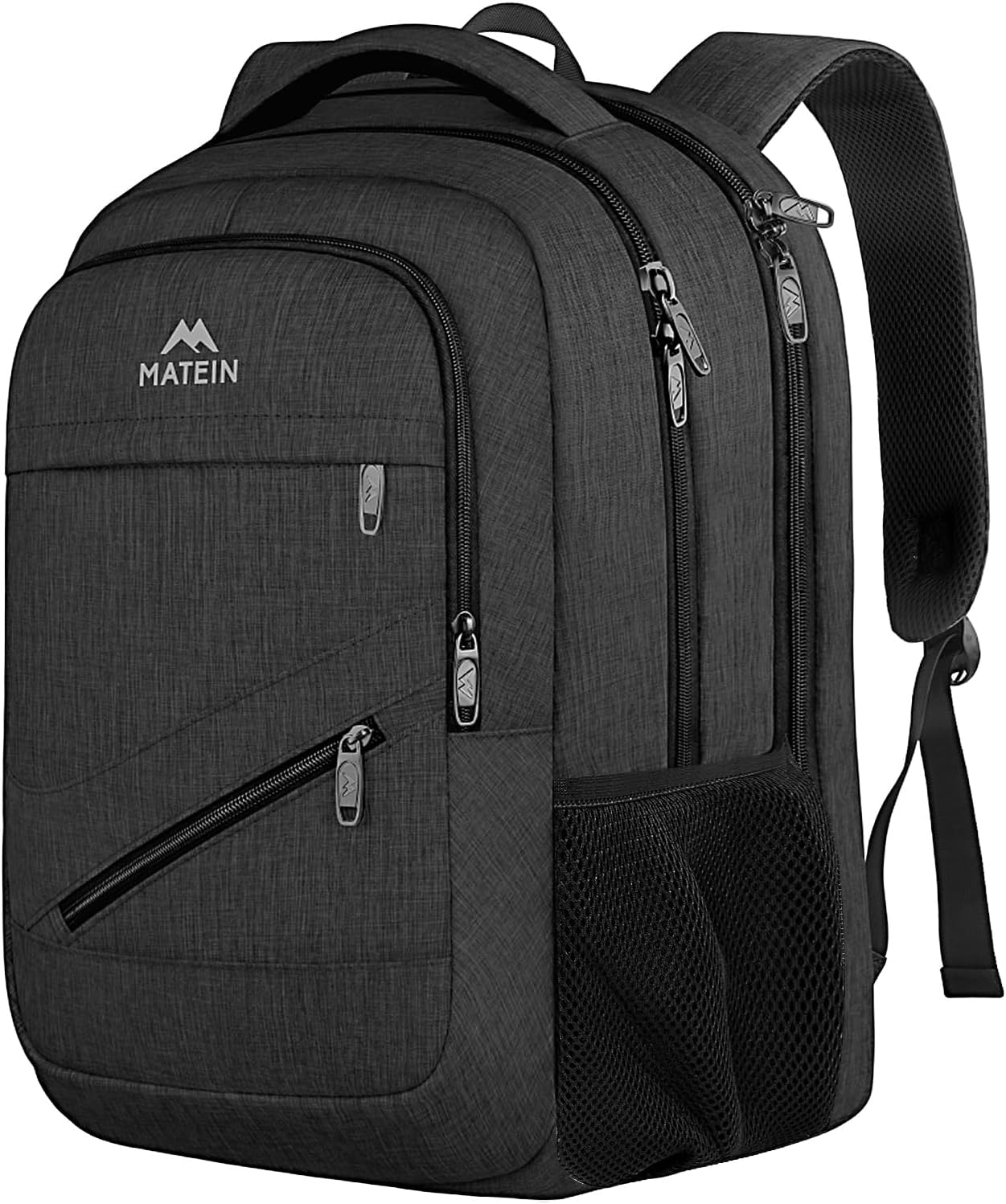 Mochila MATEIN 18.4 Pulgadas 50L – Antirrobo, Aprobada TSA, Resistente al Agua, Correa para Maleta, para Viaje y Trabajo, Color Negro