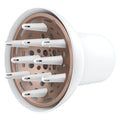 Conair Difusor Universal de Doble Ceramica para Secadora | Da Volumen y Reduce el Frizz en Rizos | Ajusta a Boquillas de 1.75 a 2.1 Pulgadas (Blanco)