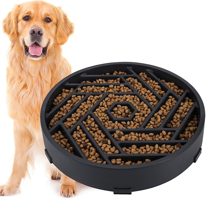 Cuencos de alimentación lenta para perros de raza grande y mediana, antiasfixia, tazón de comida para perros de alimentación lenta, antideslizante