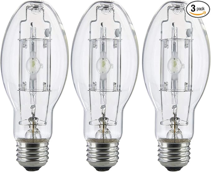 Bombillos Metal Halide Bluex 100W ED17 Base Mediana – Paquete de 3 Unidades