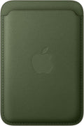 Billetera Apple FineWoven con MagSafe para iPhone – Compacta, Sujeción Magnética, Color Musgo