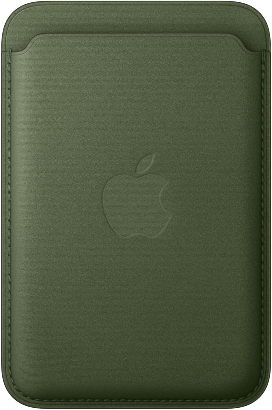 Billetera Apple FineWoven con MagSafe para iPhone – Compacta, Sujeción Magnética, Color Musgo