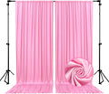 Cortina Fondo Rosa 2 Paneles 1.5m x 2.1m para Evento Fotosesión Cumpleaños Boda Halloween Navidad Año Nuevo Decoración