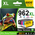 Cartuchos de Tinta 962 962XL Combo Pack Chip Más Reciente | Para HP OfficeJet Pro 9010 9015 9020 9018 9025 | Negro, Cian, Magenta, Amarillo | Pack de 4