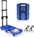 Carretilla plegable Voipvvii de 227 kg, carrito de mano portátil de alta resistencia
