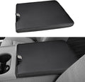 Funda para reposabrazos de consola central INTGET para accesorios Ford F150 2026 2015-2023 2024 2025/para F250 F350 F450 F550 2017-2026 40/20/40 Asiento abatible Tapa de reposabrazos de coche (costuras negras, asiento abatible 2015-2026)