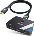 Switch HDMI 2.1 NEWCARE 2 Entradas 1 Salida – Bidireccional, 4K@120Hz, 8K@60Hz, con Cable 8K de 0.8m