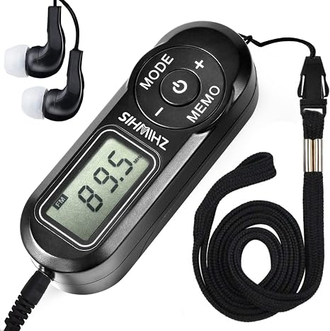 Radio portátil, sintonizador digital ZHIWHIS FM con la mejor recepción, receptor de transistor de bolsillo con sonido estéreo, caminantes a pilas