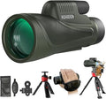 Telescopio Monocular HD 12x56 con Adaptador para Smartphone — Visión Nocturna Clara para Adultos