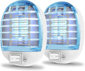Pack 2 Matamoscas Eléctrico para Interiores con Luz Azul UV – Trampa Silenciosa para Moscas | Sala, Cocina, Dormitorio y Habitación Infantil