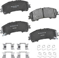 Pastillas de freno delanteras de cerámica Bendix Premium SBC1736 para INFINITI Q50 (2014-2023), Q60 (2016-2022), QX50 (2016-2017, 2019-2023), QX55 (2022-2024), Nissan Rogue (modelos de 3 filas) (2014-2020), X-Trail (2015, 2017-2023) 