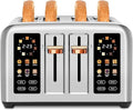 Tostadora con Pantalla Táctil LCD 4 Rebanadas y Control Dual Independiente