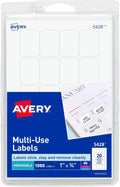 Etiquetas Removibles Autoadhesivas Avery | 1.9x2.5cm | Blancas | 50 hojas | 5428