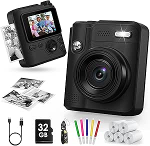 Camara Infantil con Impresion Instantanea para Ninos y Ninas — Regalo Ideal de 3 a 12 Anos