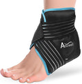 Atsuwell Combo de bolsas de hielo para cuello, hombros y tobillo, terapia de compresión fría para hinchazón, moretones, esguince