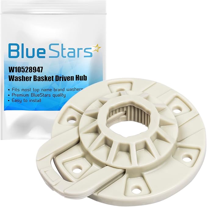BlueStars W10528947 W10396887 Pieza de cubo impulsado por cesta de arandela – Compatible con lavadoras Maytag Whirlpool Kenmore – Reemplaza AP5665171 W10528947VP PS6012095 MVWX655DW1 MVWC565FW1 – Diseño mejorado