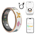Anillo inteligente para mujer, monitor de salud con frecuencia cardíaca, sueño y saturación de oxígeno