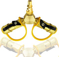 Adaptador divisor en Y de conexión rápida de propano RV de 1/4 pulgadas para remolque RV y camping, manguera de propano de conexión rápida, adaptador de gas natural o GLP de 2 vías
